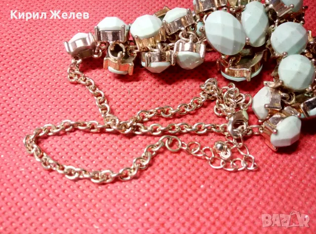 ЕФЕКТНА ЗЛАТИСТА ВИНТИДЖ АРТ СТИЛ ОГЪРЛИЦА КОЛИЕ 47326, снимка 10 - Колиета, медальони, синджири - 47309100