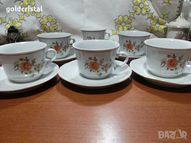 Стар български порцелан чаши за чай , снимка 5 - Антикварни и старинни предмети - 43689936