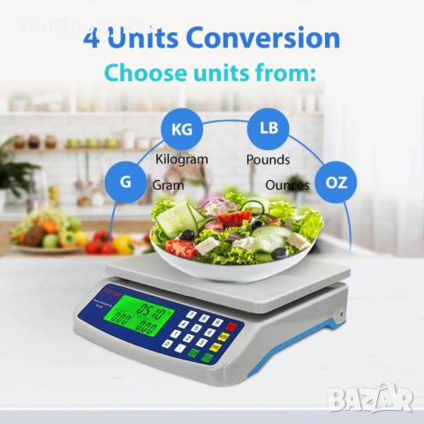 Мини електрическа везна 30 кг DT-580, снимка 3 - Електронни везни - 53147798