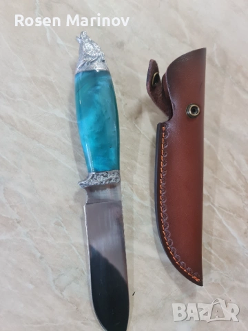 Ръчно изработен нож от стомана 65×13 инструментална скалпелна стомана руска ножът е закален на 56 / , снимка 12 - Ножове - 53174561