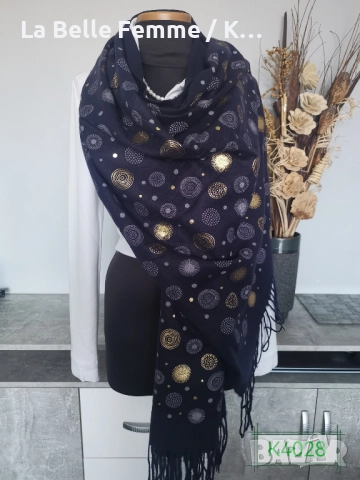 Шалове от кашмир, снимка 12 - Шалове - 51861409