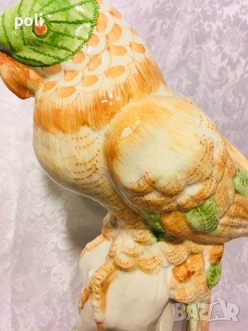 голяма порцеланова статуетка папагал , снимка 9 - Статуетки - 40035205