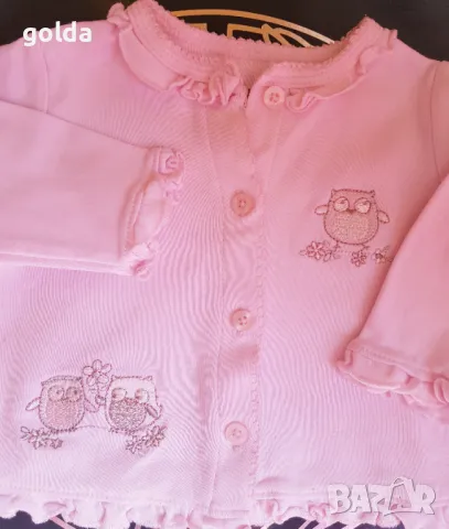 Бебешки сет жилетка+красиво боди за 6 мес.