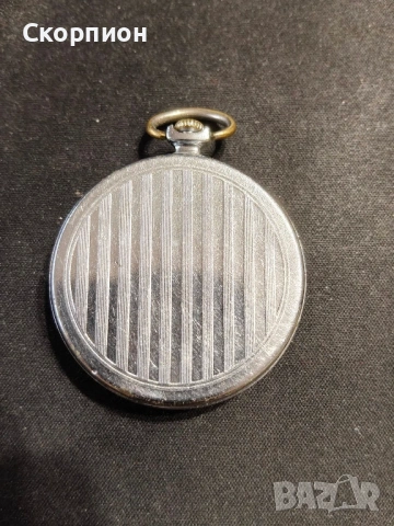 Джобен часовник - Молния - СССР - 18 РУБИНА - АРАБСКИ ЦИФРИ И ЖЪЛТИ СТРЕЛКИ, снимка 4 - Джобни - 48925860