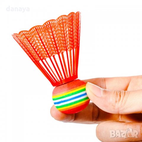 2067 Комплект перца за федербал, 3 броя, снимка 4 - Тенис - 32311550