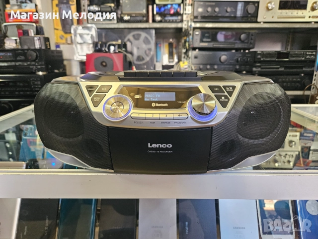 Радиокасетофон Lenco SCD-720SI Има радио, диск, касета, bluetooth и aux. DAB+ mp3 Работи отлично., снимка 12 - Радиокасетофони, транзистори - 52810724