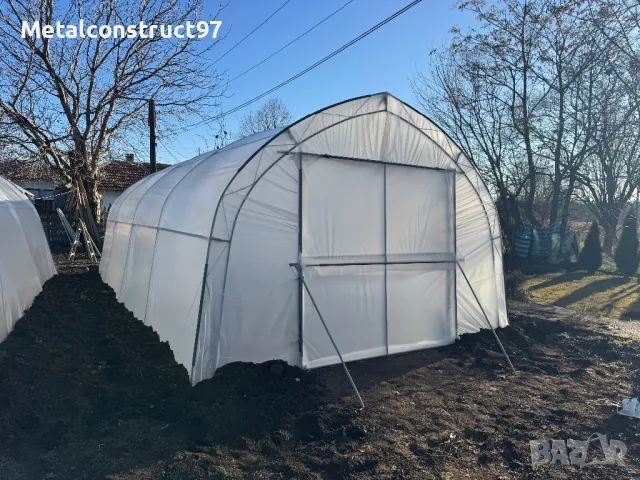 Хоби Оранжерии 4 м ширина тип тунелни, снимка 10 - Оранжерии - 49639464