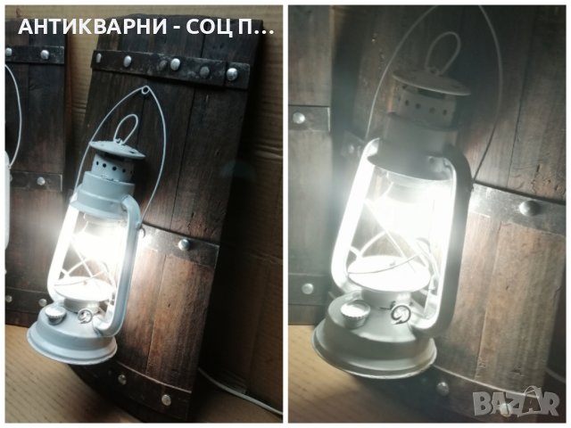 Комплект Ръчно Изработени Стенни Лампи От Буре Със Газени Лампи с Фасунги / 3,5 кг - Брой! , снимка 3 - Антикварни и старинни предмети - 44119531