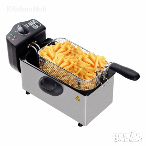 Електрически фритюрник Royalty Line RL-EFT2000, 3 литра, 2000W, снимка 7 - Фритюрници - 52382189