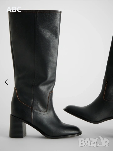 дамски ботуши от телешка кожа