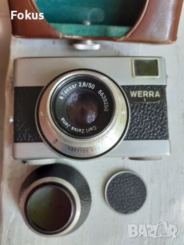 Фотоапарат Werra 1 уникално състояние с оргиналната кутия, снимка 2 - Антикварни и старинни предмети - 53469855