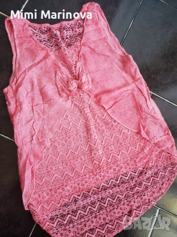 Потник с панделка и дантела 