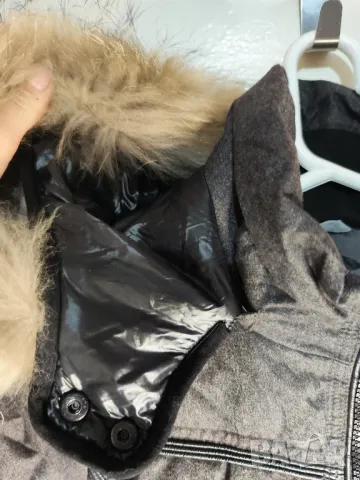 Frieda  & Freddies зимно яке с пух,качулка с пух от миеща мечка , снимка 3 - Якета - 48262194