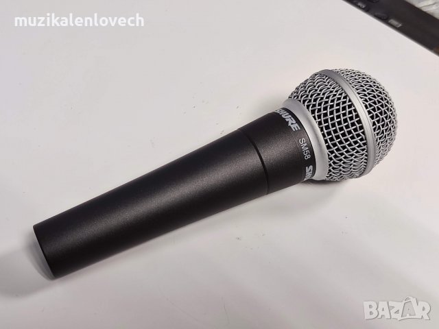 Shure SM58-LCE Cardioid Dynamic Microphone - Динамичен Про Микрофон /КАТО НОВ - ОРИГИНАЛ/