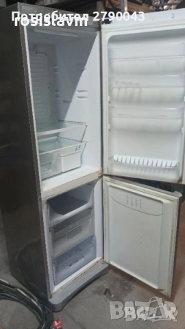 Хладилник с фризер Indesit - използван, гр. Ямбол, снимка 3 - Хладилници - 52675003