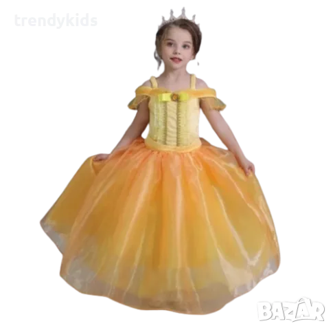 Ефирна рокля на Бел , снимка 2 - Детски рокли и поли - 49939591