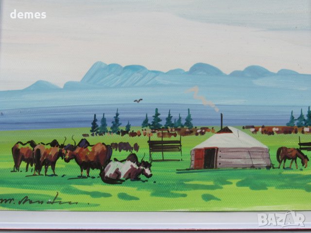 Серия традиционни картини живопис - Монголия, снимка 6 - Картини - 33656624