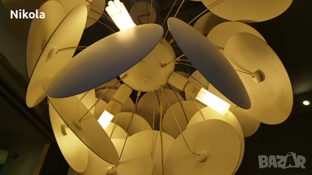 Полилей стил Marset Discocó с три крушки 80/60см, снимка 7 - Полилеи - 51197688