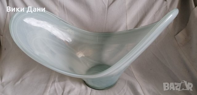 Франция стъкло Морано Фруктиера ваза бонбониера, снимка 3 - Други - 33233086
