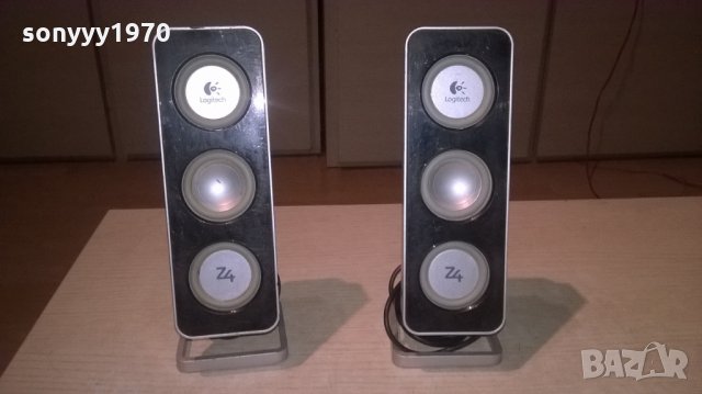 logitech z4 тонколони 2бр-внос швеицария-24х7х4см, снимка 3 - Тонколони - 26364989