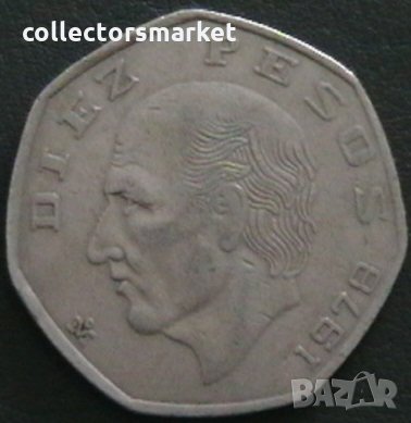 10 песо 1978, Мексико