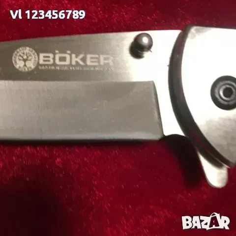 Полуавтоматичен нож BOKER 90х205мм, снимка 3 - Ножове - 50719009