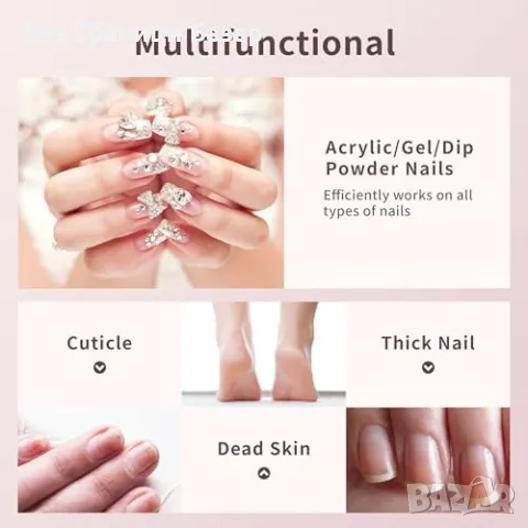 Нова Преносима маникюрна пила 35 000RPM, акумулаторна, професионална, снимка 3 - Продукти за маникюр - 49548877