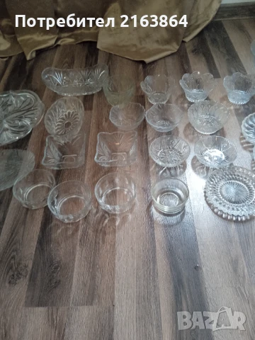Стъклени прибори за дома, снимка 9 - Прибори за хранене, готвене и сервиране - 51151772