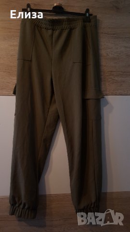 Голям размер ХЛ милитъри зелено карго джобове панталон