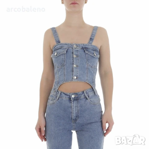 Дамски дълъг дънков гащеризон, снимка 10 - Гащеризони - 50991628