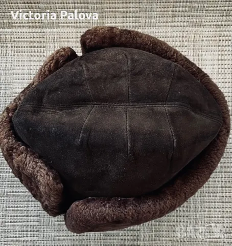 Шапка ушанка естествена кожа, снимка 5 - Шапки - 47727707