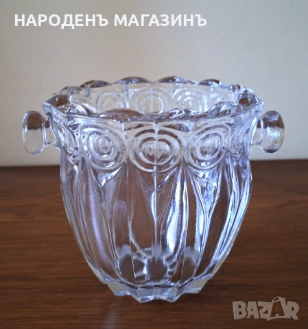 НОВА кристална ледарка кристал съд за лед Българско соц производство, снимка 11 - Други ценни предмети - 53512144