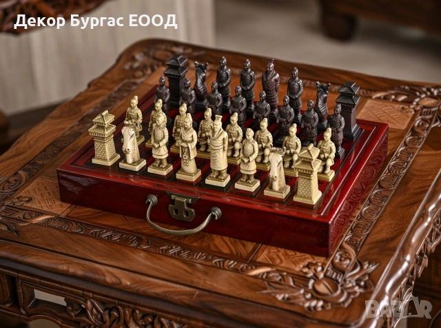 ЛУКСОЗЕН КОЛЕКЦИОНЕРСКИ ШАХ „ТЕРАКОТЕНА АРМИЯ НА ЦИН ШИХУАН“, снимка 7 - Антикварни и старинни предмети - 53095673