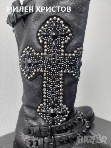 CHARME 2.0 Естествена кожа Made in Italy-40 номер, снимка 7 - Дамски ботуши - 52099592