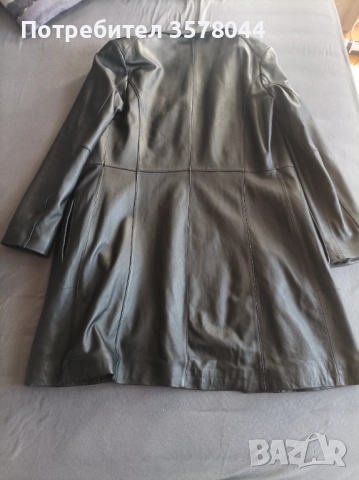 Късо дамско кожено манто., снимка 4 - Якета - 52236164