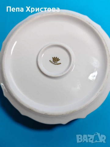 Бонбониера с капак от чехословашки розов порцелан, снимка 6 - Други - 51863071