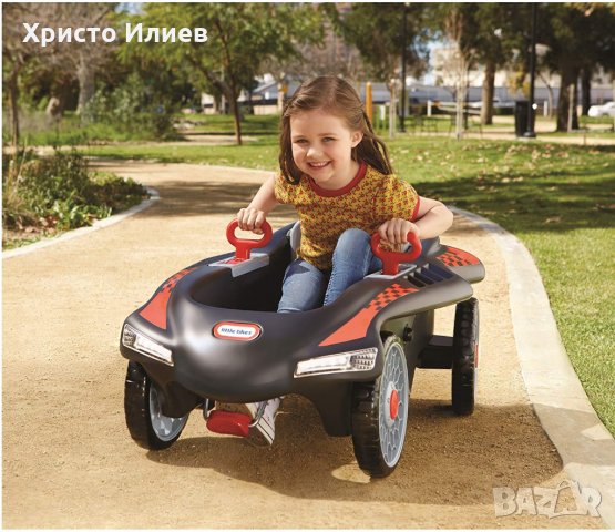 Детска Спортна Кола за Каране с Педали и Завиващи Задни Гуми Little Tikes , снимка 4 - Детски велосипеди, триколки и коли - 27554622