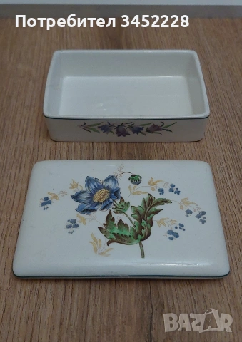 кутийка порцелан винтидж Англия за ценители , снимка 4 - Антикварни и старинни предмети - 53238009