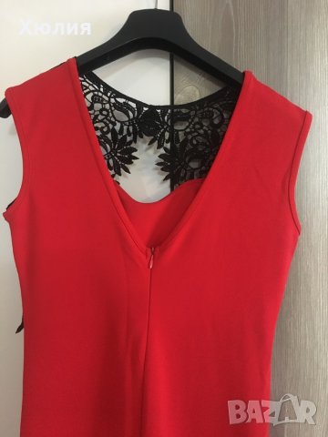 Дамска рокля с дантела S размер , снимка 4 - Рокли - 33395411