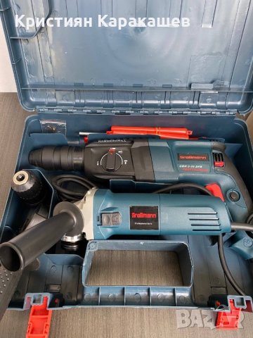ПРОМОЦИЯ Перфоратор GrosMann 2-26 и ъглошлайф GrosMann 125mm с регулатор на обороти, снимка 1