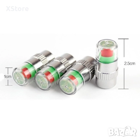 Манометър-капачка за налягането в гумите на превозното средство, снимка 8 - Аксесоари и консумативи - 52444803