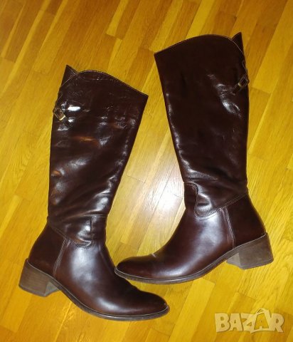 Италиански ботуши, номер 38, естествена кожа, снимка 3 - Дамски ботуши - 38654298