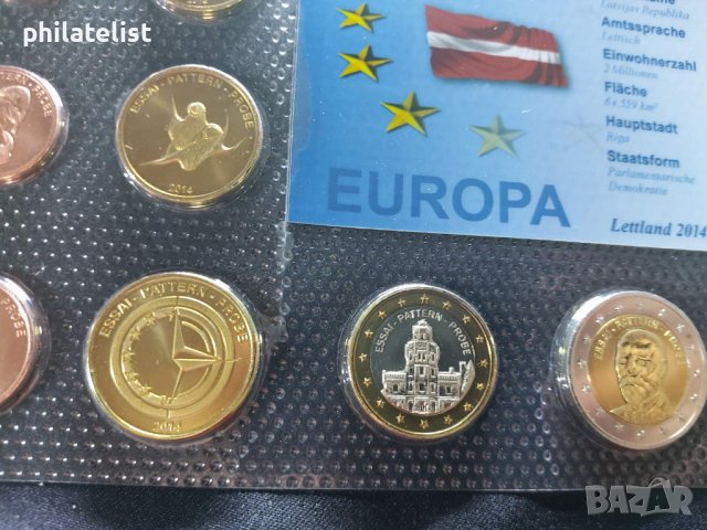 Пробен Евро сет - Латвия 2014, снимка 3 - Нумизматика и бонистика - 43188165