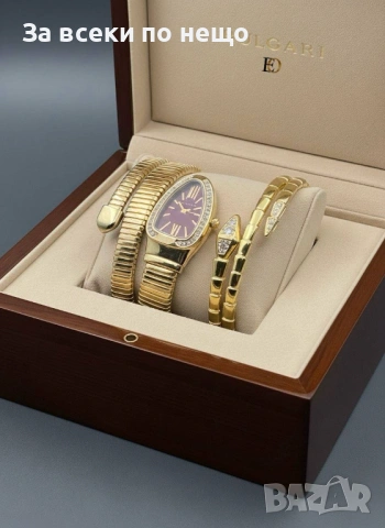 Bvlgari Дамски Часовник И Гривна В Кутия - Налични Различни Цветове Код SK905, снимка 3 - Дамски - 53408791