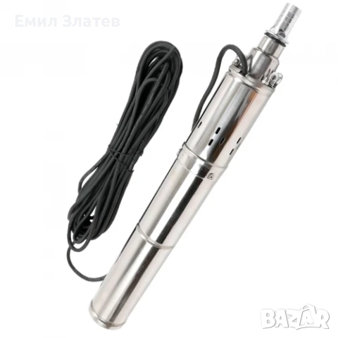 Сондажна потопяема помпа 1HP | За чиста вода | 750W | 90 мм, снимка 3 - Напояване - 52720366