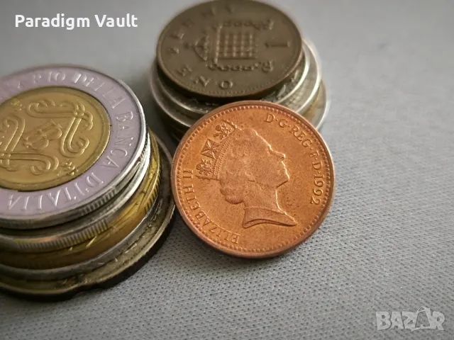 Монета - Великобритания - 1 пени | 1992г., снимка 2 - Нумизматика и бонистика - 48648620