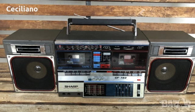 Радиокасетофон SHARP GF-780Z(D) -работещ и хубаво звучащ!