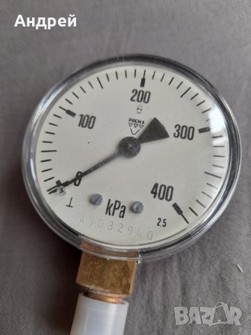 Стар манометър #6, снимка 2 - Антикварни и старинни предмети - 32995700