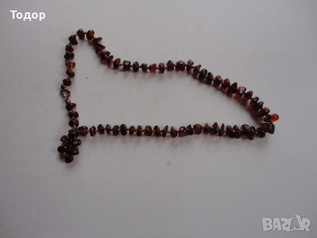 Страхотно колие гердан балтийски кехлибар 3, снимка 4 - Колиета, медальони, синджири - 52838904