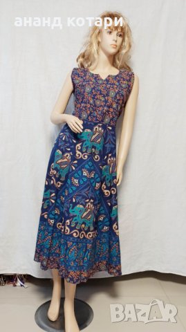 Индийска памучна рокля ”Мандала”, снимка 5 - Рокли - 22910220